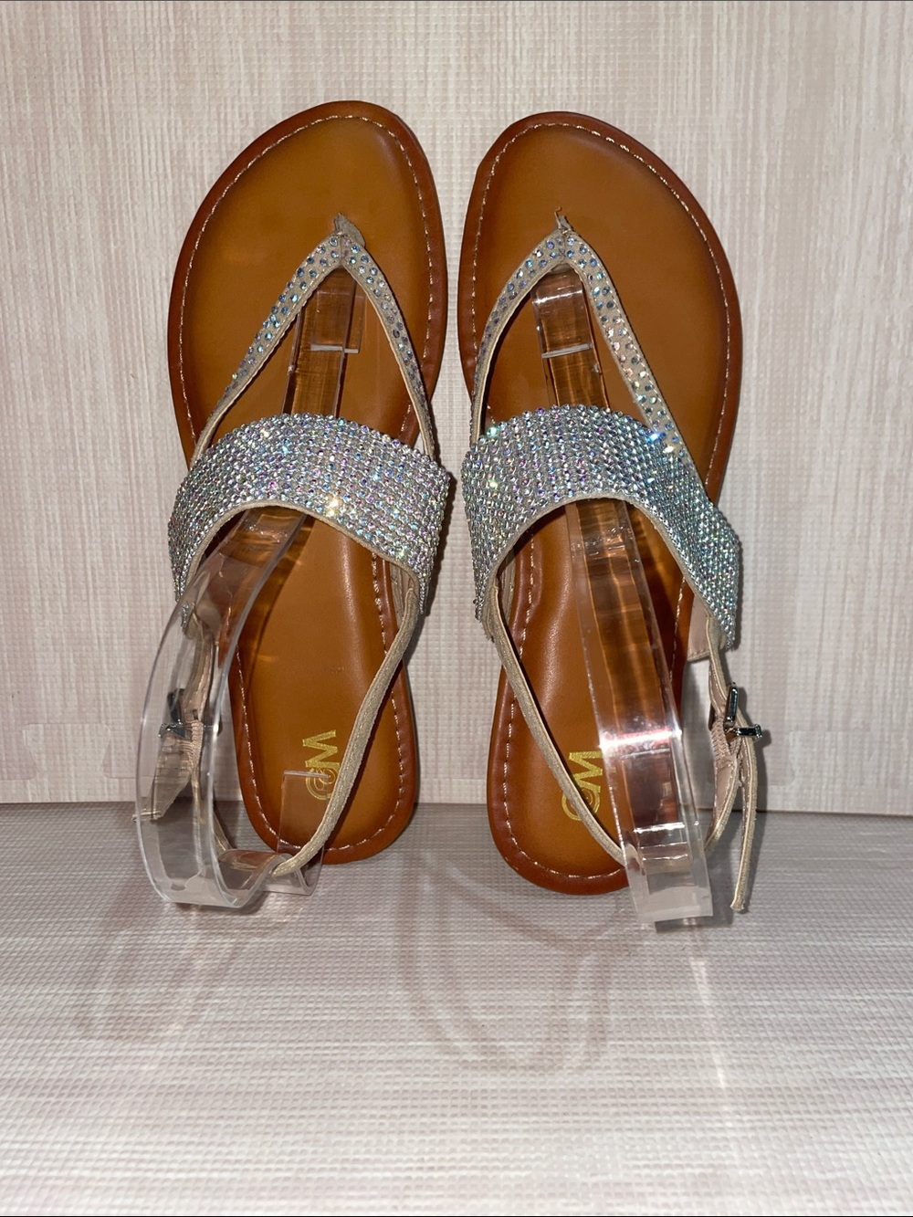 C&M Rhinestone Strappy Sandals - Picture 4 of 5